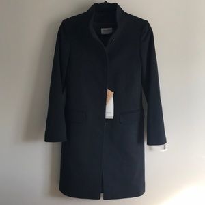 NWT Cinzia Rocca Wool & Cashmere Black Coat